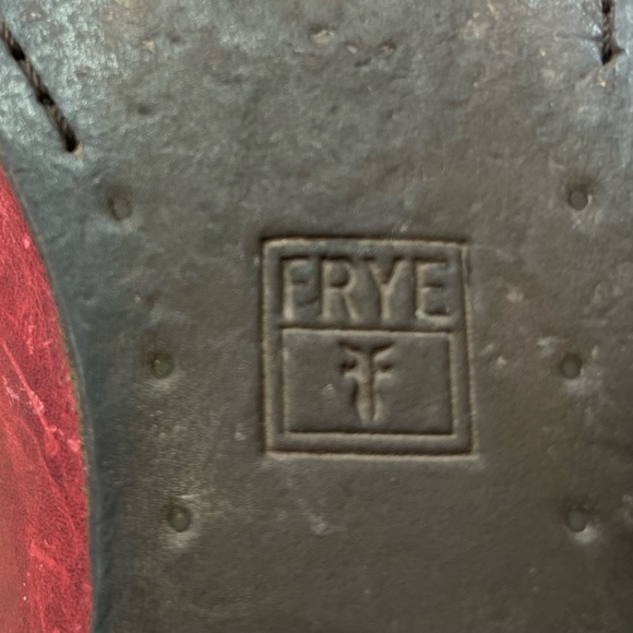 Frye Boots - Bordeaux Red Leather Extended Calf - Picture 15 of 16